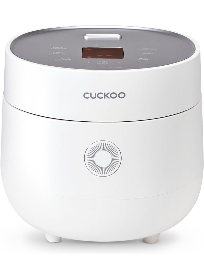 Cuckoo طباخ أرز كهربائي متعدد الوظائف سعة 2 لتر من كوكو | طباخ متعدد 580 واط مع 13 إعداد قائمة | يخدم من 2-6 أشخاص | CR-0675F أبيض - Image 1